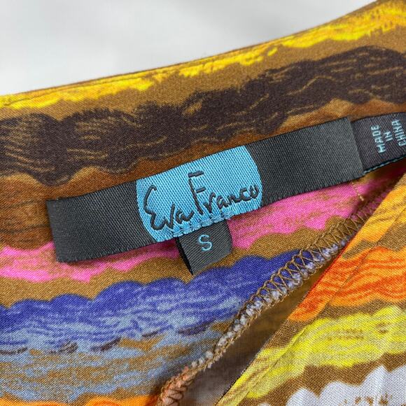 Anthropologie Eva Franco Carnival Multicolor Striped Tie Waist Romper Womens S - Picture 8 of 9